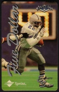 1994-95 Classic Assets - Phone Cards $5 TEST #NNO Emmitt Smith Front