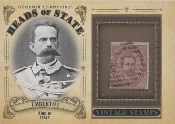 2020 Upper Deck Goodwin Champions - Heads of State Stamp Relics #HS-9 Umberto I of Italy Front