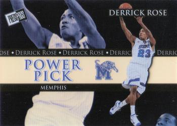 2009 Press Pass Survey Reward Promos #PP3 Derrick Rose Front