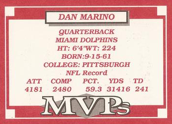 1992 MVPs (unlicensed) #NNO Dan Marino Back