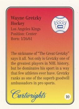 1992 Cartwrights Players Choice #10 Wayne Gretzky Back