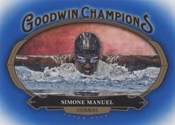 2020 Upper Deck Goodwin Champions - Royal Blue #67 Simone Manuel Front