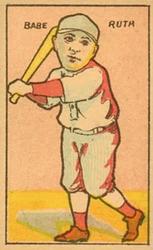 1920-21 Big Heads Strip Cards #NNO Babe Ruth Front