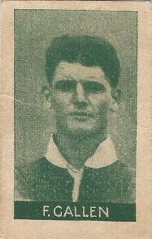 1925 A.W. Allen (Confectionery) Footballers #32 Frank Gallen Front
