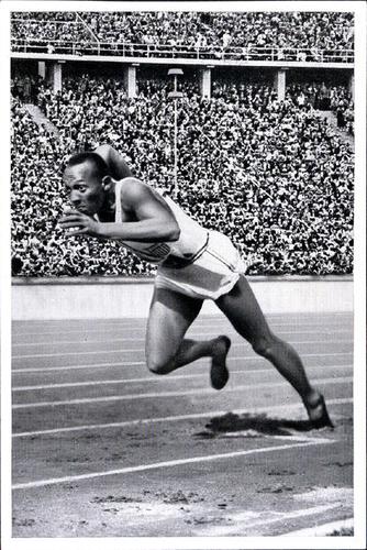 1936 Reemtsma Cigarettes Olympia Band II #33 Jesse Owens Front