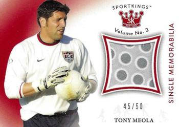 2021 Sportkings Volume 2 - Single Memorabilia Relics Red #SM-TM Tony Meola Front