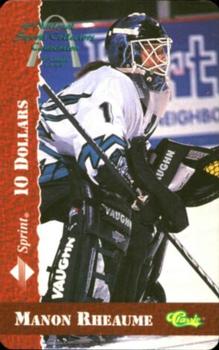 1995 Classic National Convention Phone Cards #NNO Manon Rheaume Front
