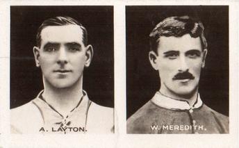 1922 Amalgamated Press Lot-O-Fun Sports Champions - Uncut pairs #7/8 Arthur Layton / Billy Meredith Front
