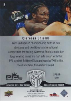 2021 Upper Deck Game Dated Moments - Silver #3 Claressa Shields Back