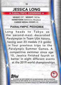 2021 Topps U.S. Olympic & Paralympic Team & Hopefuls - Bronze #19 Jessica Long Back