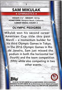 2021 Topps U.S. Olympic & Paralympic Team & Hopefuls - Silver #7 Sam Mikulak Back