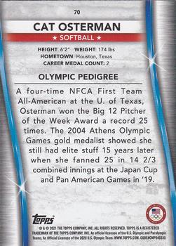 2021 Topps U.S. Olympic & Paralympic Team & Hopefuls - Silver #70 Cat Osterman Back