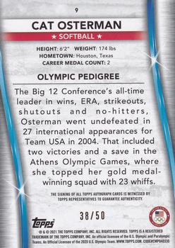 2021 Topps U.S. Olympic & Paralympic Team & Hopefuls - Autograph Silver #9 Cat Osterman Back