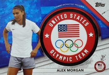 2021 Topps U.S. Olympic & Paralympic Team & Hopefuls - USOC Insignia Commemorative Relics Gold Medal #USAI-AM Alex Morgan Front