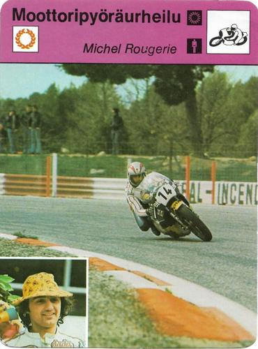 1977 Sportscaster Series 12 Finnish #12-266 Michel Rougerie Front