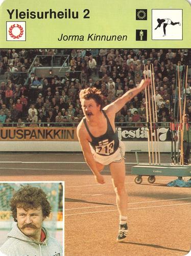 1978 Sportscaster Series 21 Finnish #21-491 Jorma Kinnunen Front