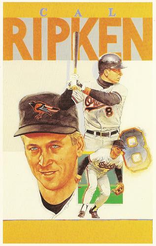 1991 Allan Kaye's Sports Cards News Magazine - Postcards 1991-92 (Portraits) #7 Cal Ripken Front