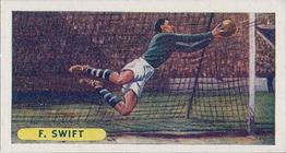 1957 Sweetule Products Famous Sports Records (Black Back) #8 Frank Swift Front