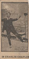1926-28 W511 Strip Cards - Black & White #18 Charlie Chaplin Front