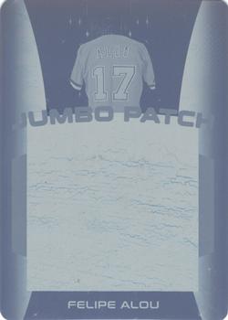 2018 Leaf In The Game Used Sports - Jumbo Patch Relics Printing Plates Cyan #JP-09 Felipe Alou Front