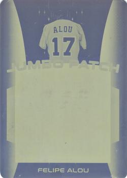 2018 Leaf In The Game Used Sports - Jumbo Patch Relics Printing Plates Yellow #JP-09 Felipe Alou Front