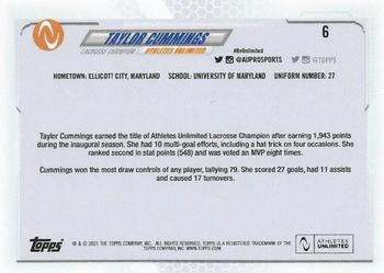 2021 Topps On-Demand Set #12: Athletes Unlimited Champions - Purple #6 Taylor Cummings Back