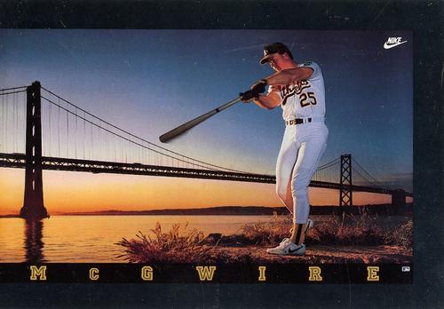 1982-92 Nike Poster Cards #290876 Mark McGwire Front