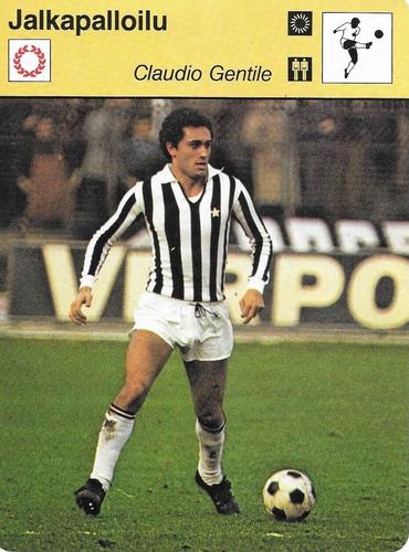 1980 Sportscaster Series 98 Finnish #98-2334 Claudio Gentile Front