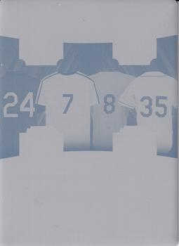 2020 Leaf In The Game Used Sports - Baseball Redraft Printing Plates Cyan #BBR-10 Ken Griffey Jr. / Craig Biggio / Albert Belle / Mike Mussina Front