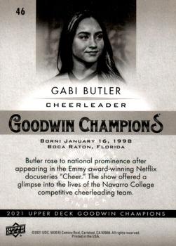 2021 Upper Deck Goodwin Champions - Platinum #46 Gabi Butler Back