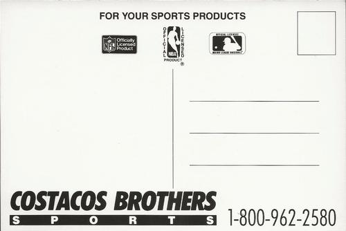 1990 Costacos Brothers Sports Postcards #NNO Ickey Woods Back