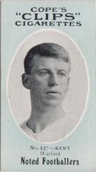 1910 Cope Brothers Noted Footballers #257 Harry Kent Front
