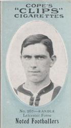 1910 Cope Brothers Noted Footballers #267 Arthur Randle Front