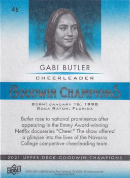 2021 Upper Deck Goodwin Champions - Royal Blue #46 Gabi Butler Back
