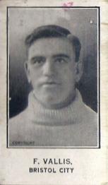 1925-28 Barratt & Co. Cricketers, Footballers & Teams #NNO Frank Vallis Front