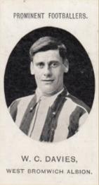1908 Taddy & Co. Prominent Footballers, Series 2 #NNO Billy Davies Front