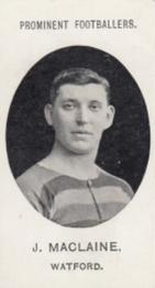 1908 Taddy & Co. Prominent Footballers, Series 2 #NNO Jimmy MacLaine Front