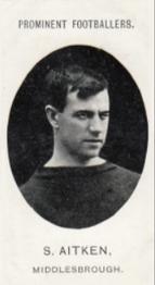 1907 Taddy & Co. Prominent Footballers, Series 1 #NNO Samuel Aitken Front