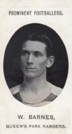1907 Taddy & Co. Prominent Footballers, Series 1 #NNO Billy Barnes Front
