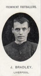 1907 Taddy & Co. Prominent Footballers, Series 1 #NNO James Bradley Front