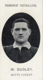 1907 Taddy & Co. Prominent Footballers, Series 1 #NNO Walter Dudley Front