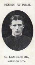 1907 Taddy & Co. Prominent Footballers, Series 1 #NNO George Lamberton Front