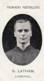 1907 Taddy & Co. Prominent Footballers, Series 1 #NNO George Latham Front