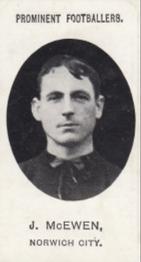 1907 Taddy & Co. Prominent Footballers, Series 1 #NNO Jimmy McEwen Front