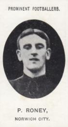 1907 Taddy & Co. Prominent Footballers, Series 1 #NNO Peter Roney Front