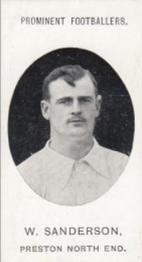 1907 Taddy & Co. Prominent Footballers, Series 1 #NNO William Sanderson Front