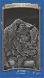 2017 Upper Deck Goodwin Champions - Royal Blue Minis #116 Rhino Front