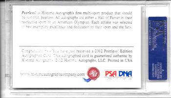 2012 Historic Autographs Peerless Edition #NNO George Mikan Back