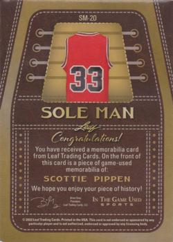 2022 Leaf In The Game Used Sports - Sole Man Pattern Silver #SM-20 Scottie Pippen Back
