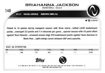 2023 Topps Athletes Unlimited All Sports #140 Briahanna Jackson Back